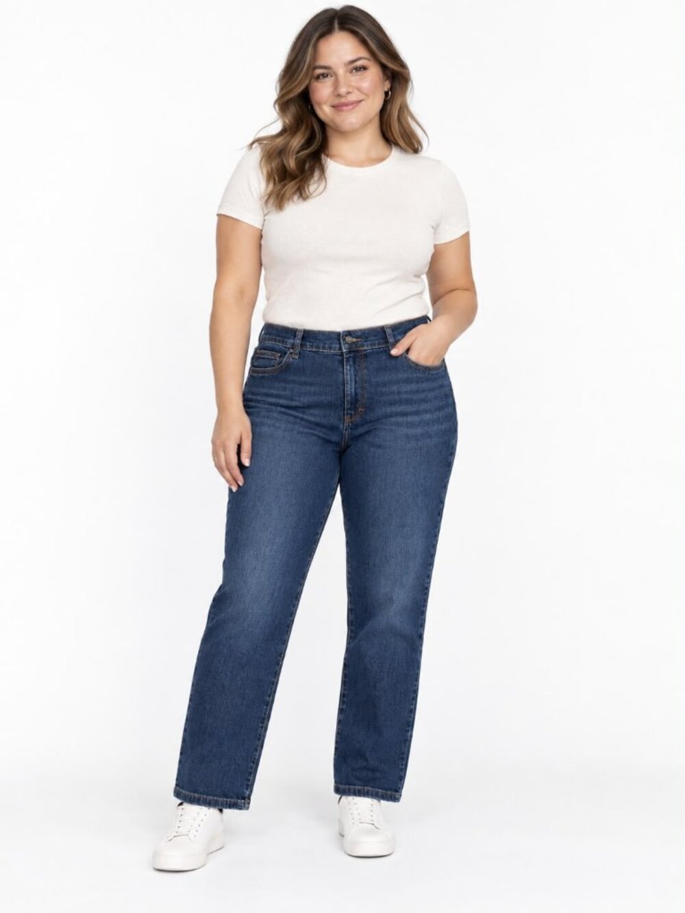 Lee Women’s Petite Jeans Size 12 Short Relaxed Fit Straight Leg Mid Rise